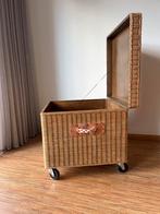 Rieten Kist op Wielen, Ophalen, Overige materialen, Gebruikt, 50 tot 100 cm