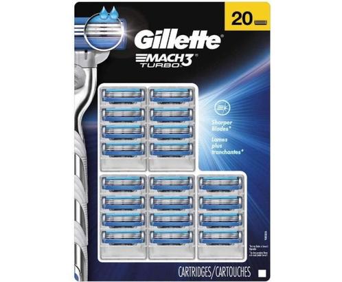 Gillette Mach3 Turbo Scheermesjes 20 stuks, Sieraden, Tassen en Uiterlijk, Uiterlijk | Gezichtsverzorging, Nieuw, Verzorging, Ophalen
