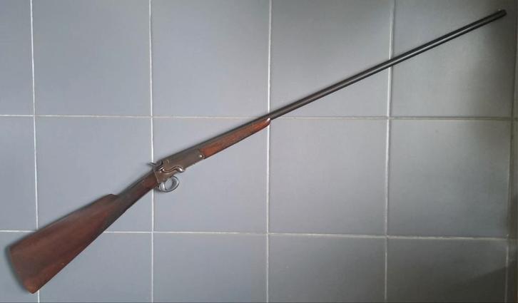 Antiek Brits enkelloops kal .410 hagel geweer zwartkruit, Antiek en Kunst, Antiek | Overige Antiek, Ophalen of Verzenden