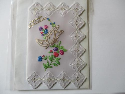 nr 16 pergamano felicitatie kaart, Hobby en Vrije tijd, Kaarten | Zelfgemaakt, Nieuw, Overige thema's, Ophalen of Verzenden
