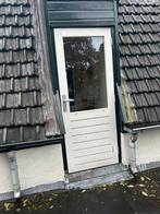 Hardhouten buiten deur incl beslag, Ophalen of Verzenden, Zo goed als nieuw, Buitendeur, 200 tot 215 cm
