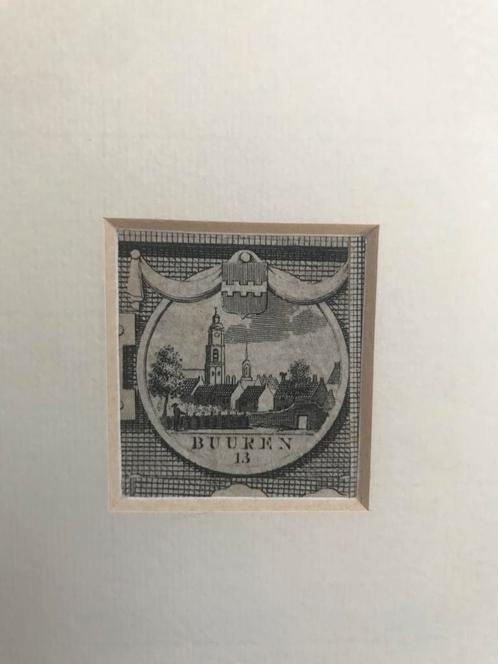 Buuren, Breevoord, Breukelen, Cornelis Visscher, 1729, mooi!, Antiek en Kunst, Kunst | Etsen en Gravures, Ophalen of Verzenden