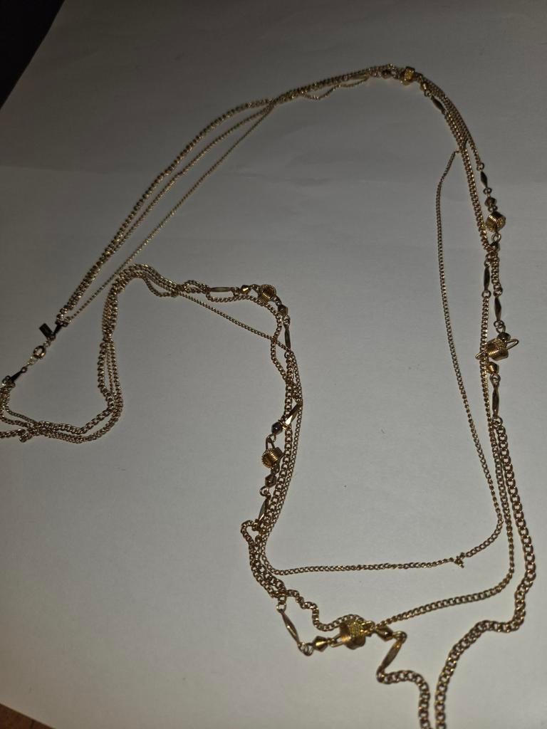 oude ketting comtessa, Sieraden, Tassen en Uiterlijk, Kettingen, Verzenden, Zo goed als nieuw, Goud, Overige materialen
