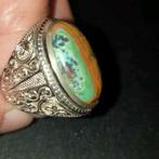 Ring maat 19 batu Pancawarna Darson Java Indonesië, Ophalen of Verzenden, Zo goed als nieuw, Dame of Heer