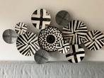 Wandrek metaal zwart witte metalen wanddecoratie Boltze, Ophalen of Verzenden, Zo goed als nieuw