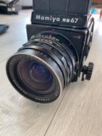 Mamiya RB67 met 50mm, 90mm, filmcasettr en polaroid cassette, Ophalen, Zo goed als nieuw, Polaroid