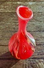 balustervormige vaas van glas 37 cm (lijkt op Meydam), Gebruikt, Ophalen of Verzenden, Glas, Minder dan 50 cm