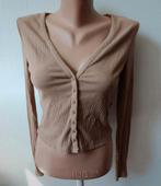Leuk bruin vestje - Maat XS, H&M, Beige, Ophalen of Verzenden, Zo goed als nieuw