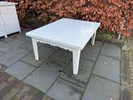 Witte Koffietafel, Tuin en Terras, Ophalen, Gebruikt, Rechthoekig, Hout