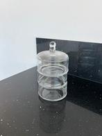 Bonbonniére - 3 Laags Glazen Voorraadpot, Ophalen of Verzenden, Zo goed als nieuw