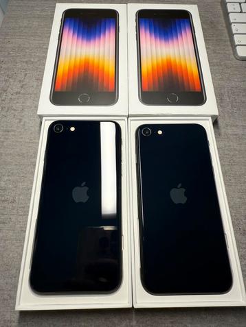 Apple iphone SE 2022 Midnight 128GB Nieuwstaat Bat. 100% beschikbaar voor biedingen