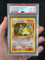 Pokémon PSA 8 1st edition Charizard Dutch #4 Base set SWIRL, Hobby en Vrije tijd, Verzamelkaartspellen | Pokémon, Ophalen of Verzenden