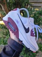 Nike Air Max 90 SE White Dark Beetroot maat 36,5, Kleding | Dames, Ophalen of Verzenden, Wit, Zo goed als nieuw, Sneakers of Gympen