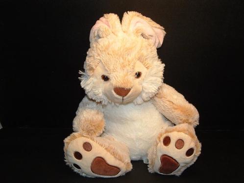 NICOTOY SIMBA TOYS KONIJN PLUCHE WIT/LICHTBRUIN GEMELEERD ME, Kinderen en Baby's, Speelgoed | Knuffels en Pluche, Nieuw, Konijn