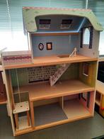 Prachtig Houten Poppenhuis, Ophalen, Gebruikt, Poppenhuis