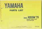 Yamaha RD50 M Holland model parts list (4609z) bromfiets, Fietsen en Brommers, Handleidingen en Instructieboekjes, Ophalen of Verzenden