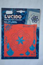 Lucido paper patchwork multimal dubbele bloem LU08, Ophalen of Verzenden, Nieuw, Kerst, Pons of Mal