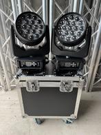 2x 1915RGBW wash movingheads met zoom incl. flightcase, Info@janslichtengeluid.nl, Info@janslichtengeluid.nl, Ophalen of Verzenden