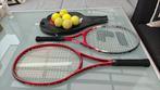 2 tennis raketten met ballen, Sport en Fitness, Tennis, Overige merken, Ballen, L00, Ophalen of Verzenden