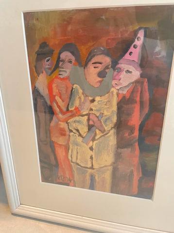 Midcentury kunstwerk beschikbaar voor biedingen