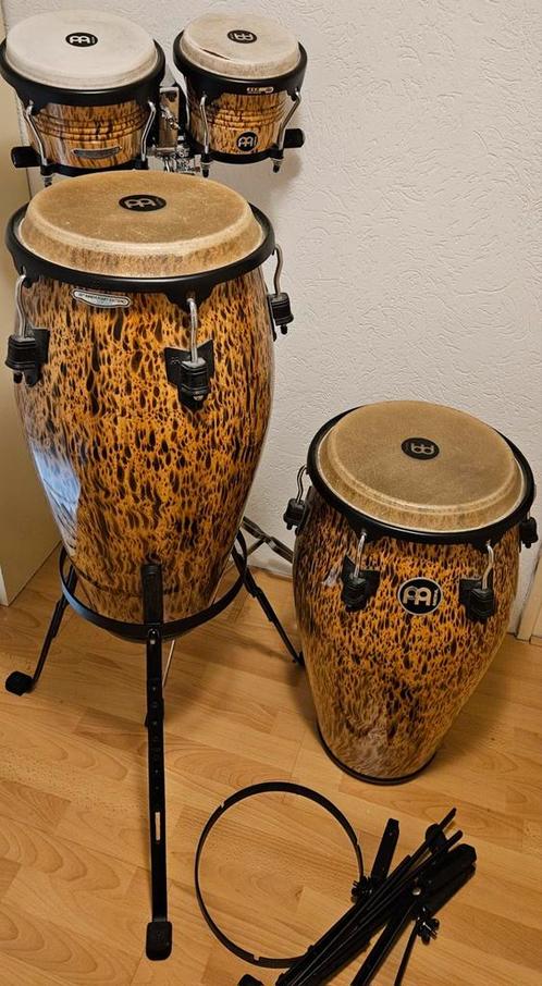 Conga bongo set Meinl, Muziek en Instrumenten, Percussie, Zo goed als nieuw, Trommel, Ophalen