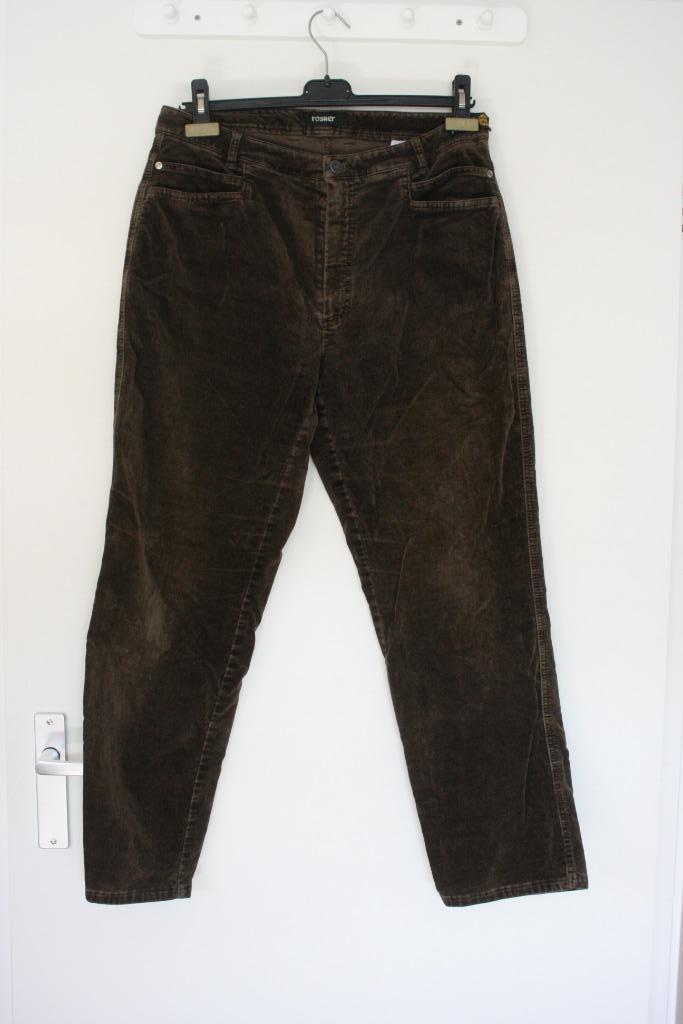 Bruine fluwelen broek maat 42 van Rosner, model Steffi, Kleding | Dames, Broeken en Pantalons, Zo goed als nieuw, Maat 42/44 (L)