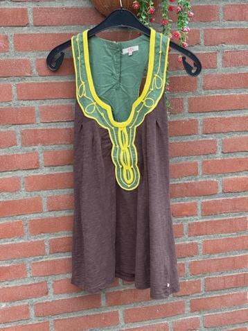 Didi zomers topje heel apart bruin groen geel XL beschikbaar voor biedingen