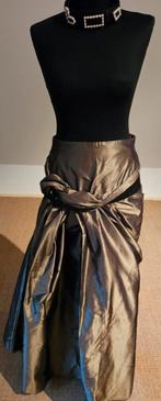 PAUW Zijden Rok Bronsgroen - Nieuwstaat - Maat 2, PAUW, Nieuw, Ophalen of Verzenden, Maat 34 (XS) of kleiner