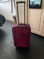 Koffer - Trolley  - Paars met Stippen, Ophalen, Gebruikt, Minder dan 50 cm, Minder dan 35 cm