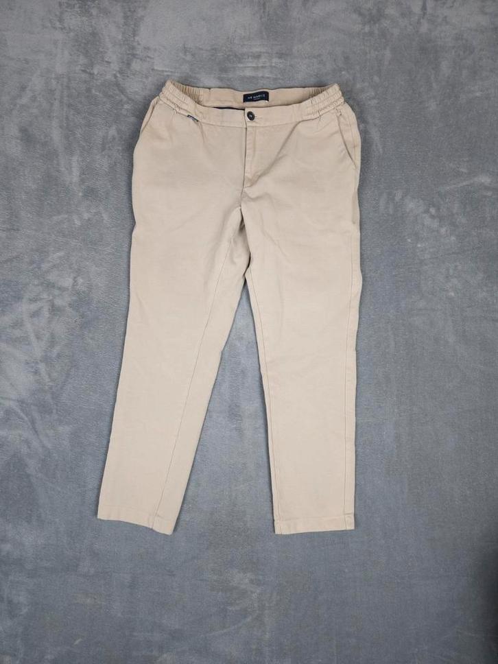 Mr Marvis Broek The Easies W34 L30 Baristas Beige, Kleding | Heren, Broeken en Pantalons, Gedragen, Maat 48/50 (M), Beige, Ophalen of Verzenden