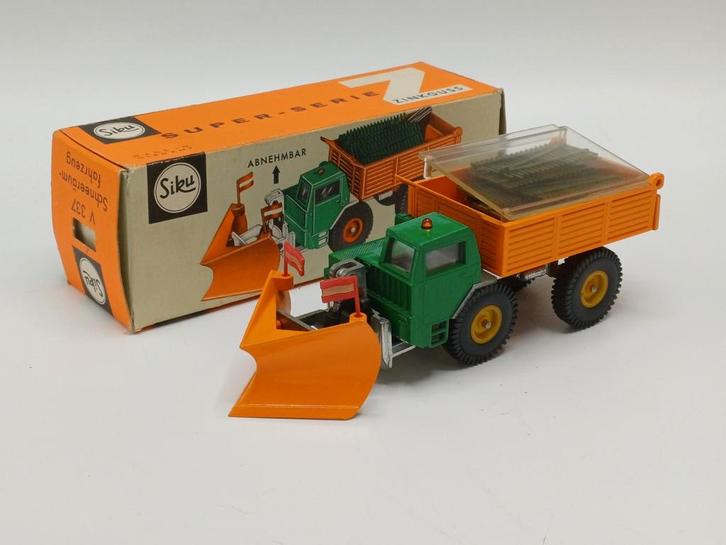 SIKU V serie sneeuwschuiver V337 mint boxed, Hobby en Vrije tijd, Modelauto's | 1:50, Zo goed als nieuw, Bus of Vrachtwagen, SIKU