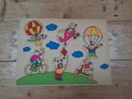 Houten Puzzel Kinderen Luchtballon helikopter vlieger fiets, 2 tot 4 jaar, Ophalen of Verzenden, Zo goed als nieuw, Van hout