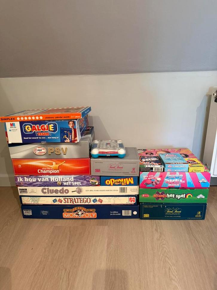 Grote verzameling spellen, Hobby en Vrije tijd, Gezelschapsspellen | Bordspellen, Zo goed als nieuw, Ophalen of Verzenden