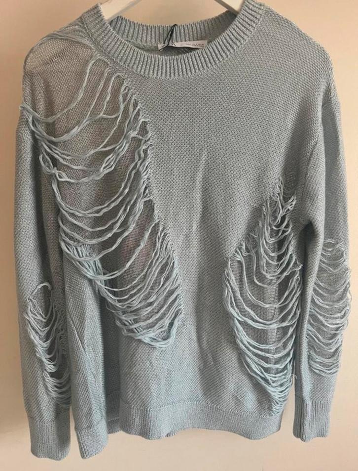 Nieuwe Trui van Zara Maat S, Kleding | Dames, Truien en Vesten, Nieuw, Maat 36 (S), Grijs, Ophalen of Verzenden
