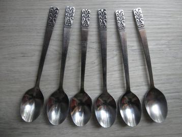 lepeltjes, lepels, langere lepeltjes 14 cm  rvs m versiering beschikbaar voor biedingen