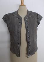 Stoer bruin echt leren jasje/top van Guess (Los Angeles) M, Maat 38/40 (M), Bruin, Ophalen of Verzenden, Zo goed als nieuw