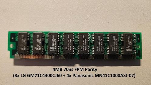Vintage 72-pins FPM/EDO SDRAM (60ns 70ns 80ns), Computers en Software, RAM geheugen, Gebruikt, Desktop, 1 GB of minder, Overige soorten