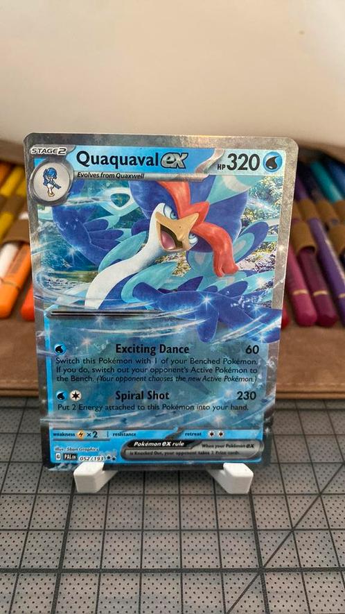 Quaquaval ex - paldea evolved - 052/193, Hobby en Vrije tijd, Verzamelkaartspellen | Pokémon, Zo goed als nieuw, Ophalen of Verzenden