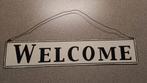 2 Metalen wandborden, "Welcome" en "No Smoking", Ophalen of Verzenden