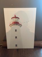 Vuurtoren op doek - IKEA Pjatteryd 75x50, Ophalen, Zo goed als nieuw, Foto of Poster, 50 tot 75 cm