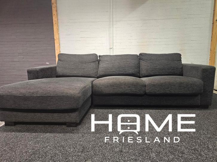 Hoekbank - Grijs, Huis en Inrichting, Banken | Voetenbanken en Poefen, Zo goed als nieuw, 125 cm of meer, 125 cm of meer, Rechthoekig