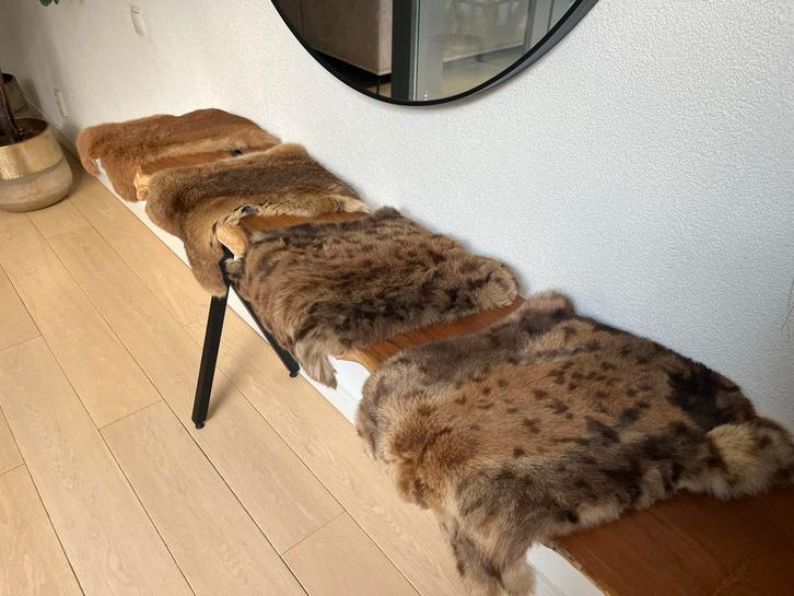 Konijnenbontjes - Interieur decoratie, Huis en Inrichting, Woonaccessoires | Overige, Zo goed als nieuw, Ophalen of Verzenden