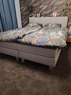 Boxspring 1.80 x 2.10, Huis en Inrichting, Ophalen, Blauw, 210 cm, Tweepersoons
