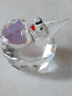 Swarovski kristal vogel in nestje met hartje, Verzamelen, Swarovski, Ophalen of Verzenden, Zo goed als nieuw, Figuurtje