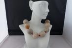 KORAAL (25 mm) ketting/oorhanger-set, Verzenden, Met edelsteen