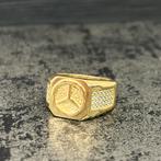 14k gouden ring mercedes model heren, Ophalen of Verzenden, Nieuw, Goud