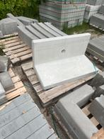 L -wand 50/50 cm lang 100 cm beton, Ophalen, 100 cm of meer, Zo goed als nieuw, Beton