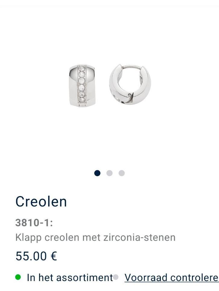 Energetix oorbellen/creolen met zirkonia van € 55 voor € 39, Sieraden, Tassen en Uiterlijk, Oorbellen, Nieuw, Knopjes of Stekers