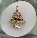 strass / kristal broches van een Kerstboom / Kerstlaars, Nieuw, Goud, Overige materialen, 4 tot 7 cm