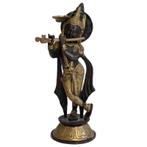 Oud bronzen Krishna beeld, Ophalen of Verzenden, Gebruikt